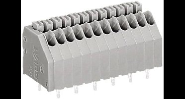 WAGO 250-402 Veerkrachtklemblok 0.50 mm² Aantal polen 2 Grijs 1 stuk(s)