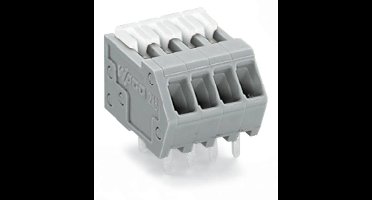 WAGO 218-524 Veerkrachtklemblok 0.50 mm² Aantal polen 24 Grijs 60 stuk(s)