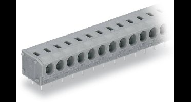 WAGO 235-407 Veerkrachtklemblok 1.50 mm² Aantal polen 7 Grijs 120 stuk(s)