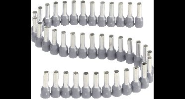 Vogt Verbindungstechnik 470508.00050 Adereindhulzen 2.5 mm² Deels geïsoleerd Grijs 50 stuk(s)