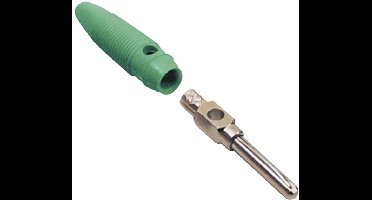 BKL Electronic 072152-P Banaanstekker Stekker, recht Stift-Ø: 4 mm Groen 1 stuk(s)