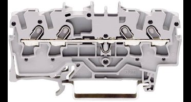 WAGO 2000-1404 Doorgangsklem 3.50 mm Spanveer Toewijzing: N Blauw 1 stuk(s)