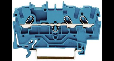 WAGO 2001-1304 Doorgangsklem 4.20 mm Spanveer Toewijzing: N Blauw 1 stuk(s)