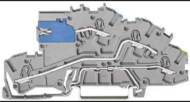WAGO 2003-7641 Installatie-etageklem 5.20 mm Spanveer Toewijzing: NT, L, Terre Grijs 1 stuk(s)
