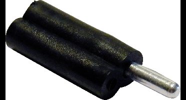 Schnepp F 2020 Pluimstekker Stekker, recht Stift-Ø: 2 mm Zwart 1 stuk(s)