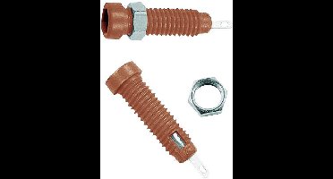 Stäubli LB2-IF Laboratoriumbus Bus, inbouw verticaal Stift-Ø: 2 mm Rood 1 stuk(s)