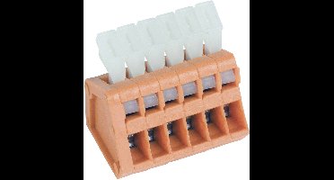 PTR Hartmann 53190320321F Veerkrachtklemblok 0.50 mm² Aantal polen 3 Oranje 1 stuk(s)