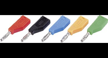 TRU COMPONENTS TC-R8-B19 R Pluimstekker Stekker, recht Stift-Ø: 4 mm Rood 1 stuk(s)