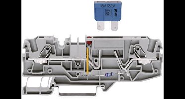 WAGO 2006-1681/1000-429-1 Zekeringklem 7.50 mm Spanveer Toewijzing: L Grijs 1 stuk(s)