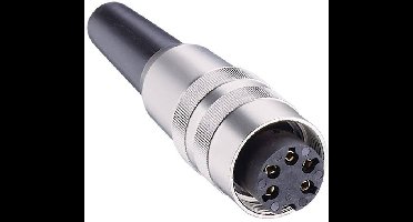 Lumberg KV 71 DIN-connector Bus, recht Aantal polen: 7 Zilver 1 stuk(s)