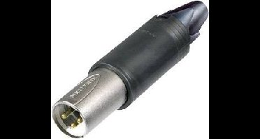 Neutrik NC3FM-C XLR-connector Stekker, recht, Bus, recht Aantal polen: 3 Zilver 1 stuk(s)