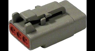 TE Connectivity DTM 06-3 S Ronde connector Stekker, recht Totaal aantal polen: 3 Serie (ronde connectoren): DTM 1 stuk(s)