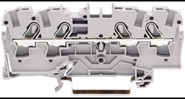 WAGO 2004-1404 Doorgangsklem 6.20 mm Spanveer Toewijzing: N Blauw 1 stuk(s)