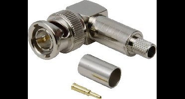 BKL Electronic 0401218 0401218 BNC-connector Stekker, haaks 50 Ω 1 stuk(s)