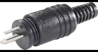 BKL Electronic 0205003/K Luidsprekerconnector Stekker, recht Aantal polen: 2 Zwart 1 stuk(s)