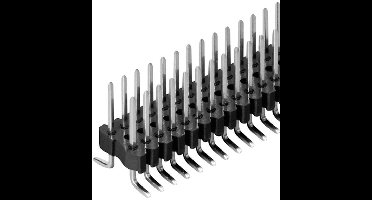 Fischer Elektronik Male header (standaard) Aantal rijen: 2 Aantal polen per rij: 20 SLV W 2 SMD 048/ 40/Z 1 stuk(s)