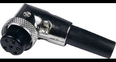 Cliff FC684225R Miniatuur-DIN-connector Bus, haaks Aantal polen: 5 Zilver 1 stuk(s)