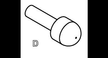PTR Hartmann 1015-D-0.7N-AU-0.65C Precisietestpen met veercontact