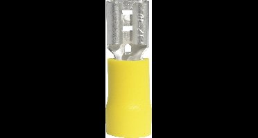 Vogt Verbindungstechnik 3907S Platte stekker (female) Insteekbreedte: 6.3 mm Insteekdikte: 0.8 mm 180 ° Deels geïsoleerd Geel 1 stuk(s)