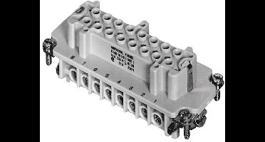 Amphenol C146 10B016 002 1-1 Businzetstuk Heavy mate C146 Totaal aantal polen 16 + PE 1 stuk(s)