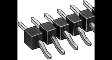 Fischer Elektronik Male header (standaard) Aantal rijen: 1 Aantal polen per rij: 20 SL 12 SMD 058/ 20/Z 1 stuk(s)