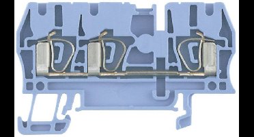 Weidmüller 1608550000-1 Doorgangsserieklem Spanveer Blauw 1 stuk(s)