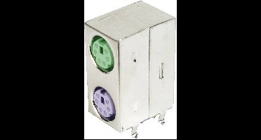 ASSMANN WSW A-DIO-DP/06 GV Dual poort mini DIN-connector afgeschermd Aantal polen: 6 Inhoud: 1 stuk(s)