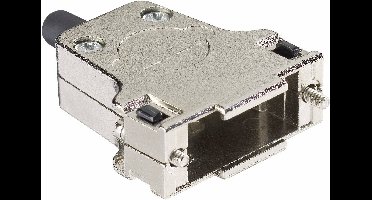 HARTING 09 67 009 0344 09670090344 D-sub behuizing Aantal polen: 9 Metaal 180 ° Zilver 1 stuk(s)