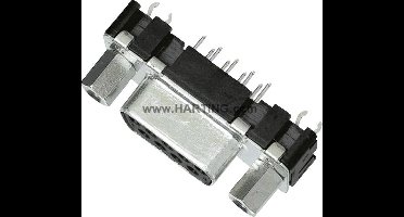 HARTING 09662516513 D-sub female connector 180 ° Aantal polen: 15 Solderen 1 stuk(s)
