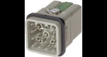 HARTING 09120123001 Pin-inzetstuk Han® Q 12 + PE Han-Quick Lock 1 stuk(s)