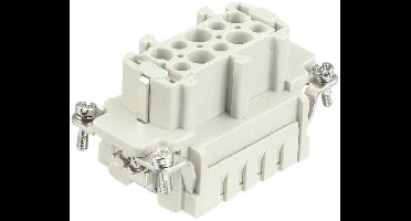 HARTING 09330102702 Businzetstuk Han® E 10 + PE Crimpen 1 stuk(s)