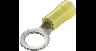 TE Connectivity 34853 Ringkabelschoen Dwarsdoorsnede (max.): 6.60 mm² Schachtdiameter: 4.3 mm Deels geïsoleerd Geel 1 stuk(s)