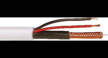 ABUS KA9000 Audio, Video Kabel 250.00 m Wit