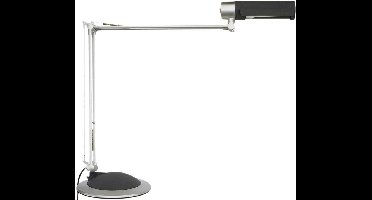 Maul MAULoffice 8215095 Bureaulamp Spaarlamp E27 20 W Zilver, Zwart