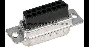 HARTING 09670154701 D-sub female connector 180 ° Aantal polen: 15 Crimpen 1 stuk(s)