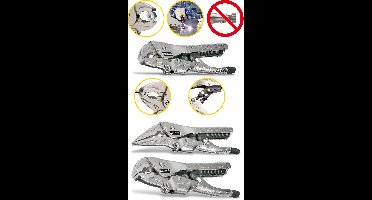 Hazet 755-10A Automatische griptang Halfrond 0 - 44 mm 230 mm
