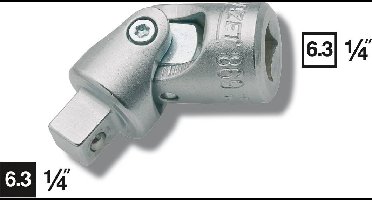 Hazet 869 869 Aandrijving 1/4 (6.3 mm) 36.5 mm 1 stuk(s)