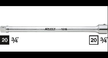 Hazet 1018 1018 Aandrijving 3/4 (20 mm) 400 mm 1 stuk(s)
