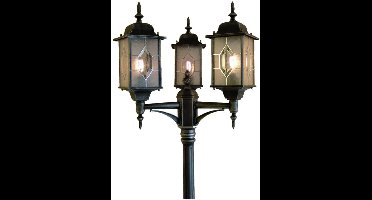 Staande buitenlamp Spaarlamp E27 75 W Konstsmide Milano 7244-759 Zwart, Zilver