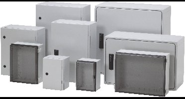 Fibox CAB PC 405020 G3B Wandbehuizing, Installatiebehuizing 400 x 500 x 200 Polycarbonaat Grijs-wit (RAL 7035) 1 stuk(s)