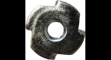 TOOLCRAFT 226785 Inslagmoeren M4 Staal 10 stuk(s)