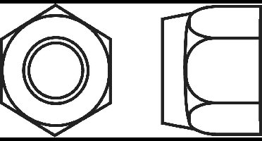 TOOLCRAFT 812822 Borgmoeren M4 DIN 985 Staal Verzinkt 100 stuk(s)