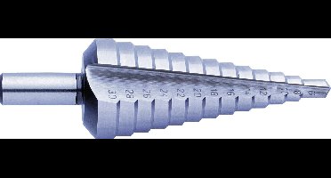 Exact 1605329 SB-VERPACKUNG HSS Getrapte boor Gezamenlijke lengte 98 mm 3 vlakken schacht 1 stuk(s)