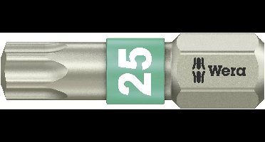Wera 3867/1 TS TX 25 X 25 MM 05071035001 Torx-bit T 25 RVS D 6.3 1 stuk(s)