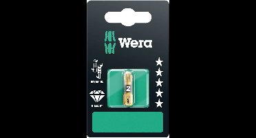 Wera 855/1 BDC SB SiS 05073336001 Kruis-bit PZ 1 Gereedschapsstaal Met diamant bedekt D 6.3 1 stuk(s)