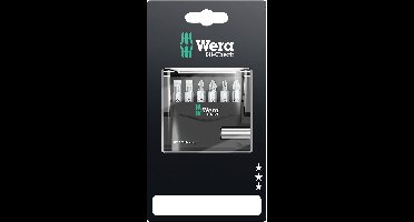 Wera Mini-Check 05073406001 Bitset 7-delig Plat, Kruiskop Phillips, Kruiskop Pozidriv