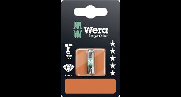 Wera 867/1 IMP DC SB SiS 05073926001 Torx-bit T 30 Gereedschapsstaal Gelegeerd, Met diamant bedekt D 6.3 1 stuk(s)