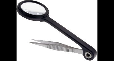 Donau Elektronik Pincet met loep PZ80 25 mm