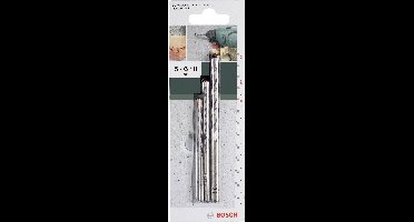 Bosch Accessories 2609255416 Carbide Beton-spiraalboren set 3-delig 5 mm, 6 mm, 8 mm Cilinderschacht 1 set(s)