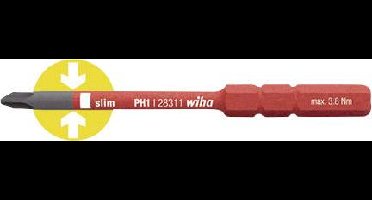 Wiha SlimBit electric Werkplaats Kruiskop Phillips Verwisselbare kling PH 2 75 mm Geschikt voor Wiha Torque